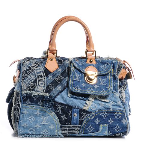 patchwork denim louis vuitton bag|Louis Vuitton denim patchwork speedy.